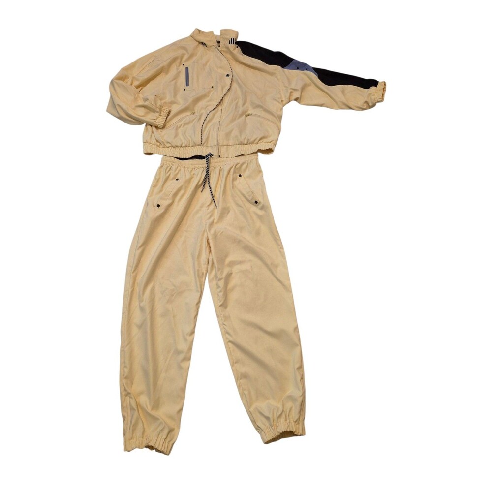 Jamie Sadock for Don Thomas Sporthaus VTG Track Suit 2pc Warm up Outfit yellow L